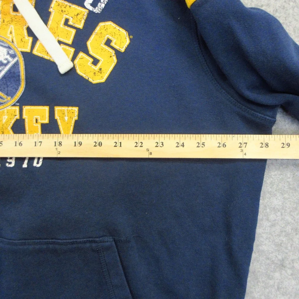 G-III Buffalo Sabres Hoodie Mens 2XL Blue Gold NHL Hockey Pullover Sweatshirt - Picture 5 of 7